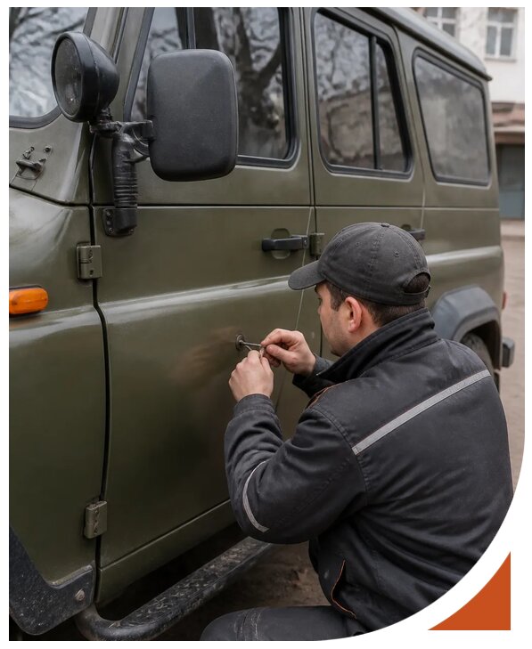 Профессиональное вскрытие автомобиля УАЗ без повреждений в Чехове